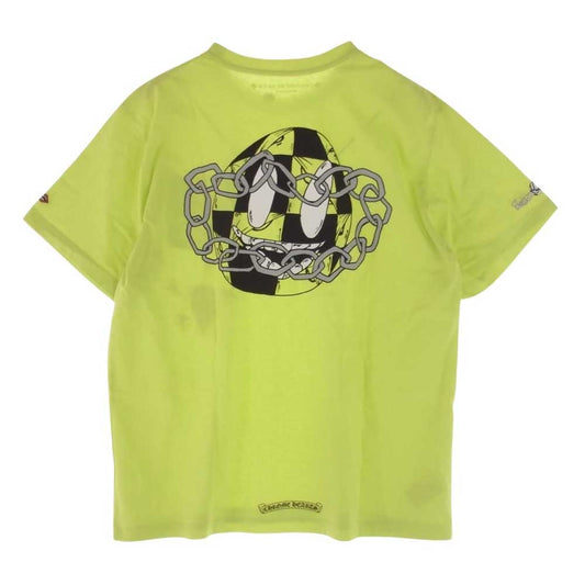 CHROME HEARTS クロムハーツ（原本無） Matty Boy PRO CHAIN GAME マッティボーイ プロ チェーン ゲーム 半袖 Tシャツ サイズ XL ライムグリーン系 XL【極上美品】【中古】