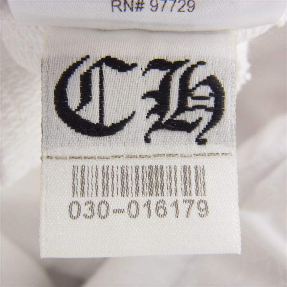 CHROME HEARTS クロムハーツ（原本無） CH PLUS SWTPANTS CHプラス ホースシュー ロゴプリント スウェットパンツ ホワイト系 M【極上美品】【中古】