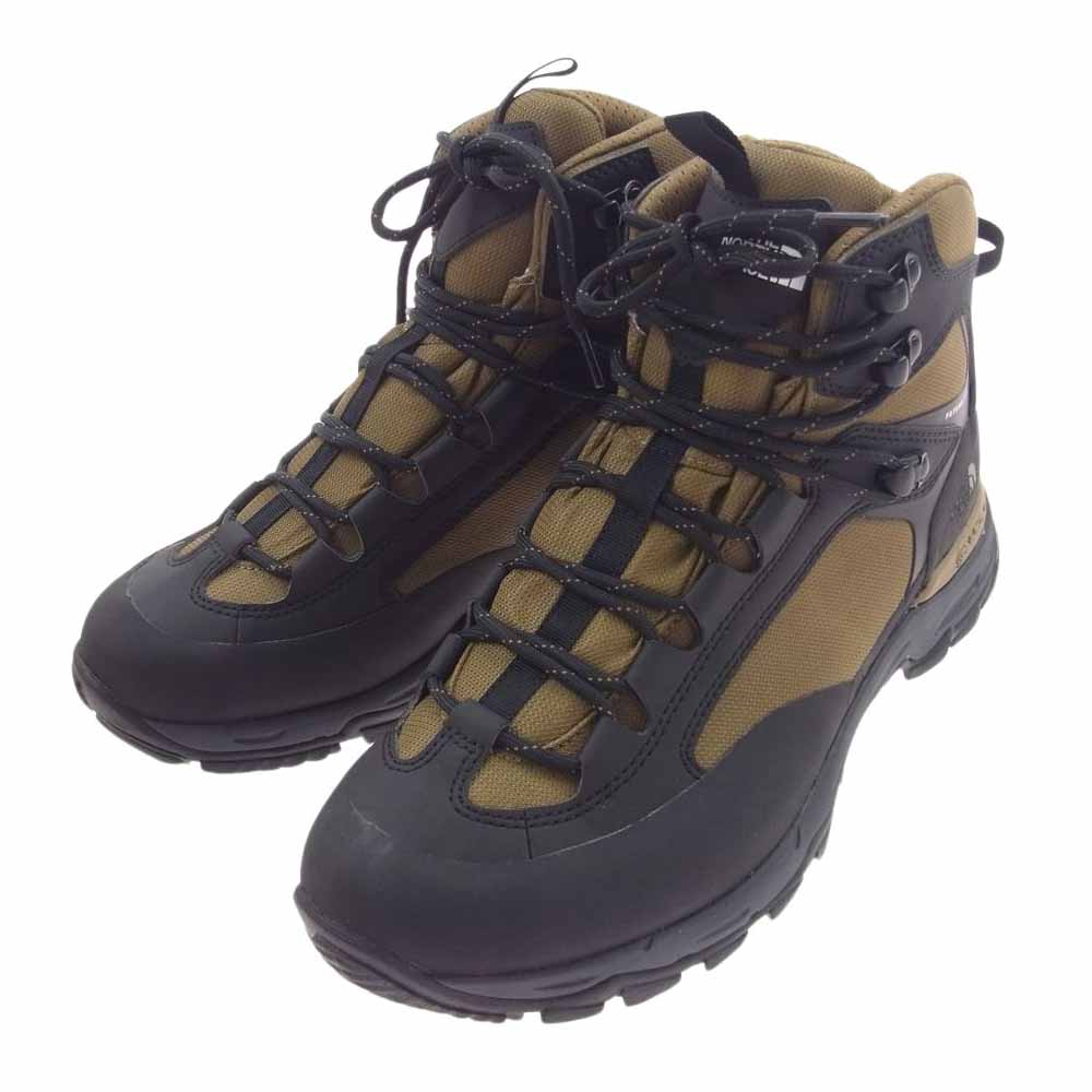 THE NORTH FACE ノースフェイス NF52321 Creston Hike Mid WP クレストン ハイク ミッド ウォータープルーフ トレッキングシューズ ブラウン系 ブラック系 27cm【美品】【中古】