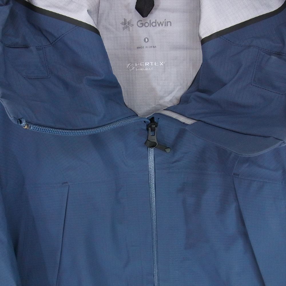 ゴールドウィン GM03100 PERTEX SHIELDAIR All Weather Jacket  パーテックス シールド エアーオールウェザージャケット ブルー系 3【美品】【中古】