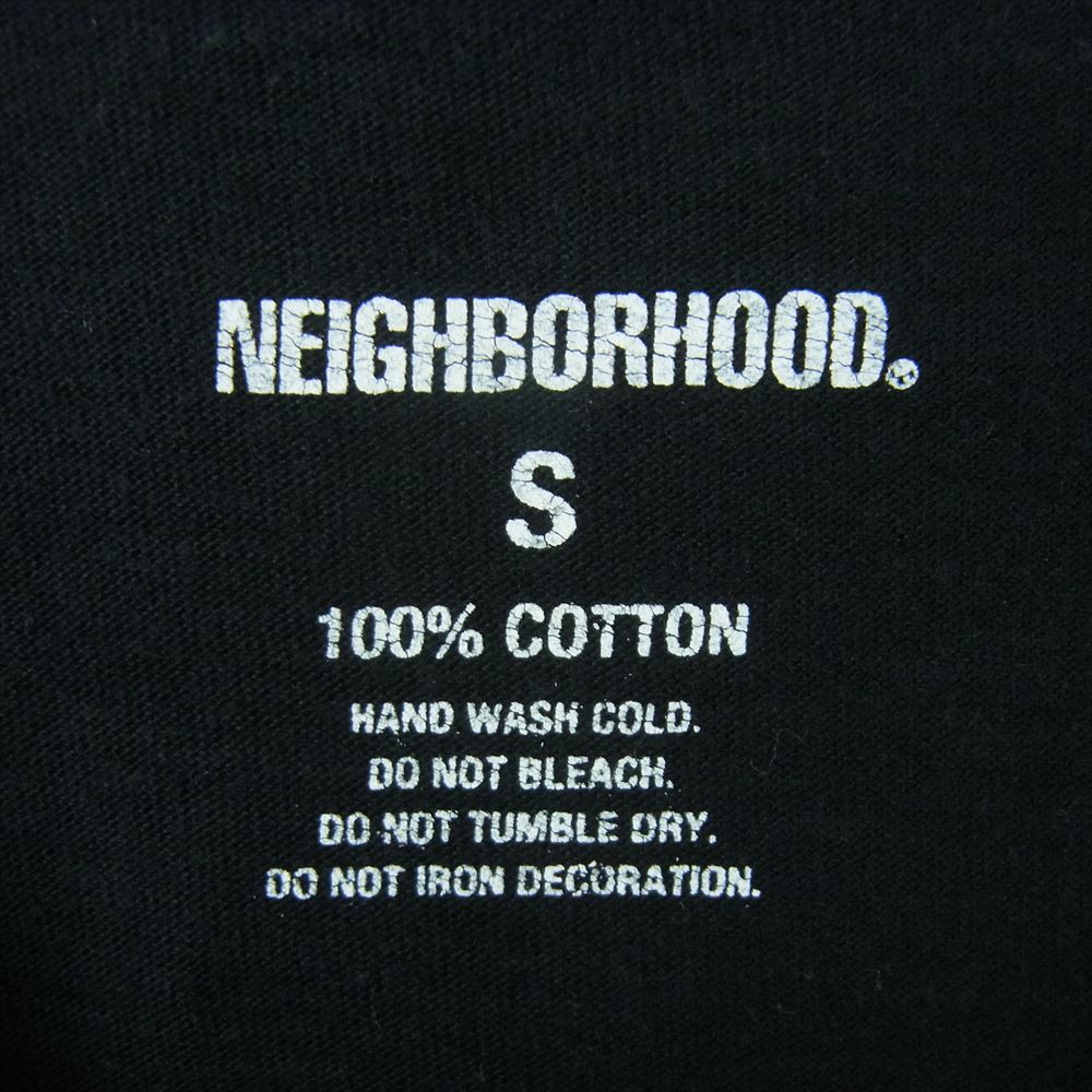 NEIGHBORHOOD ネイバーフッド 211PCNH-ST01 BAR ＆ SHIELD / C-TEE.SS プリント 半袖 Tシャツ ブラック系 S【中古】