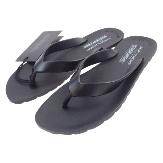 NEIGHBORHOOD ネイバーフッド 141EIHRN-FW01 HENRY ＆ HENRY / R-SANDAL ビーチサンダル スリッパ ブラック系 M 39-40【新古品】【未使用】【中古】