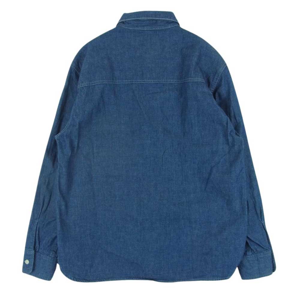 WTAPS ダブルタップス 191GWDT-SHM01 CELL CHAMBRAY デニム シャツ 長袖 インディゴブルー系 01【中古】