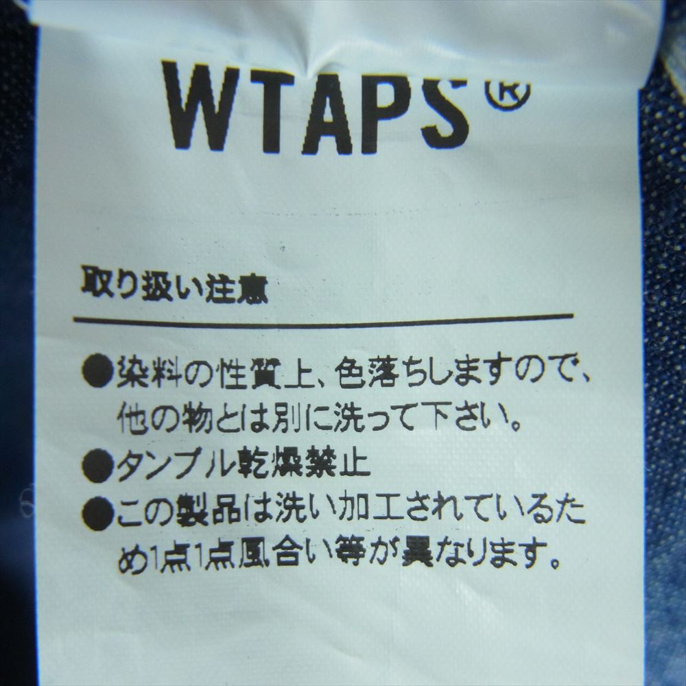 WTAPS ダブルタップス 191GWDT-SHM01 CELL CHAMBRAY デニム シャツ 長袖 インディゴブルー系 01【中古】