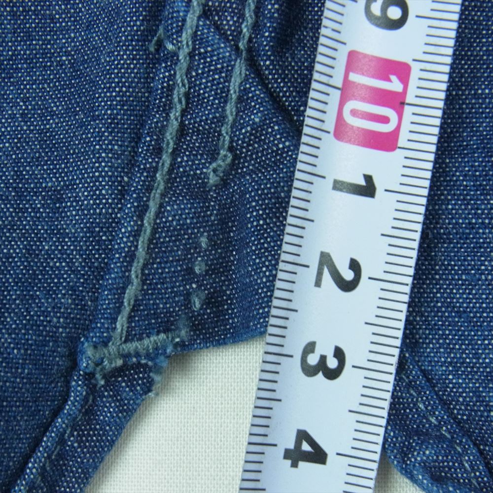 WTAPS ダブルタップス 191GWDT-SHM01 CELL CHAMBRAY デニム シャツ 長袖 インディゴブルー系 01【中古】