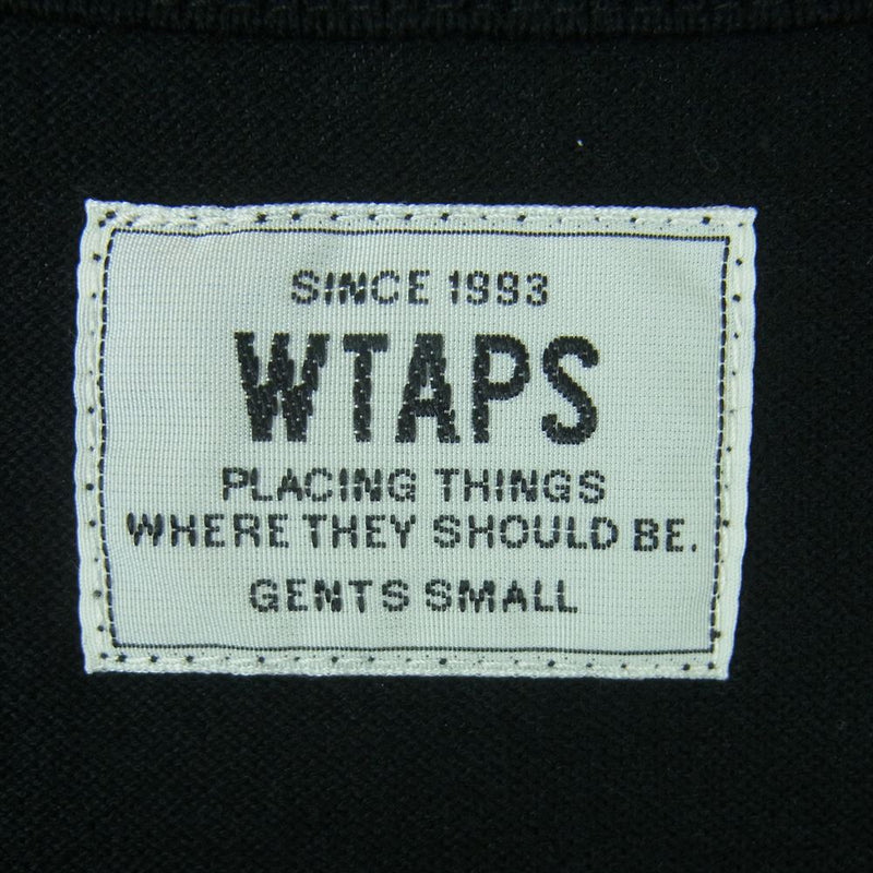 WTAPS ダブルタップス 142ATDT-CSM17 DESIGN L/S プリント 長袖 Ｔシャツ カットソー ブラック系 S【極上美品】【中古】