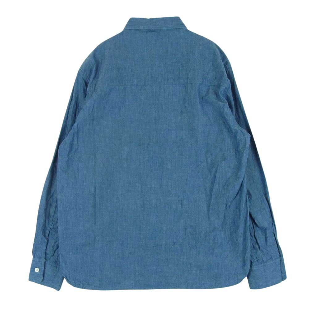 WTAPS ダブルタップス 181BRDT-SHM02 CELL LS SHIRT セル ロングスリーブ 長袖 シャツ インディゴブルー系 01【美品】【中古】