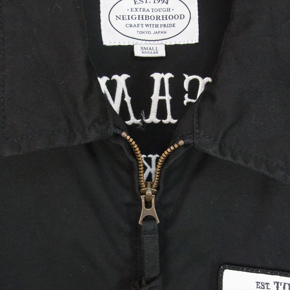 NEIGHBORHOOD ネイバーフッド 162ARNH-JKM01 KENDALL WORK JACKET バック 刺繍 スイングトップ ジャケット ブラック系 S【中古】
