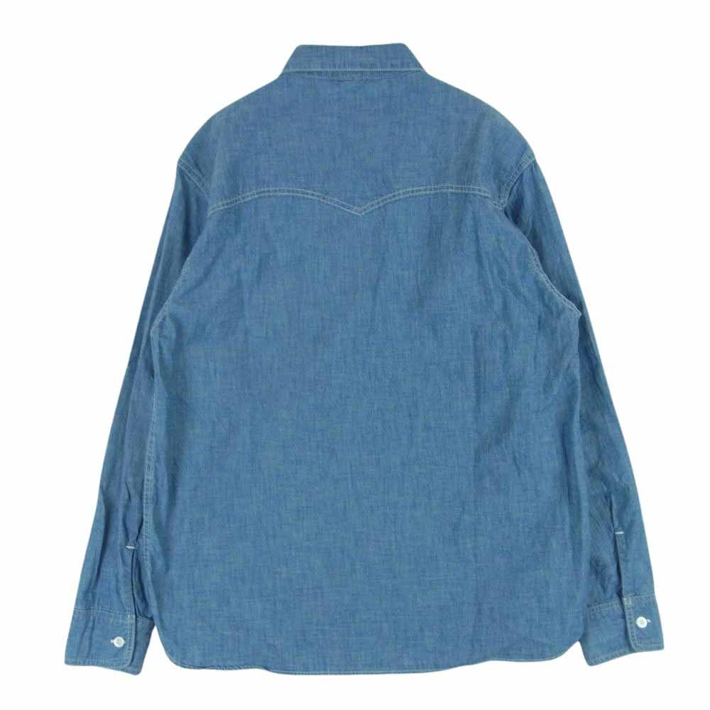 WTAPS ダブルタップス 172WVDT-SHM04 SEAGULL SHIRT CHAMBRAY シャンブレー ワーク 長袖 シャツ インディゴブルー系 1【美品】【中古】