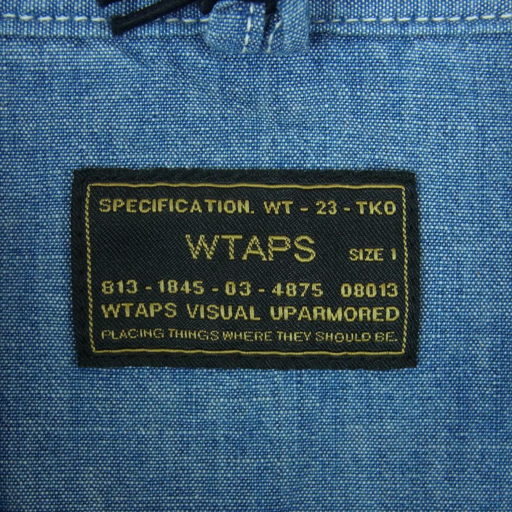 WTAPS ダブルタップス 172WVDT-SHM04 SEAGULL SHIRT CHAMBRAY シャンブレー ワーク 長袖 シャツ インディゴブルー系 1【美品】【中古】