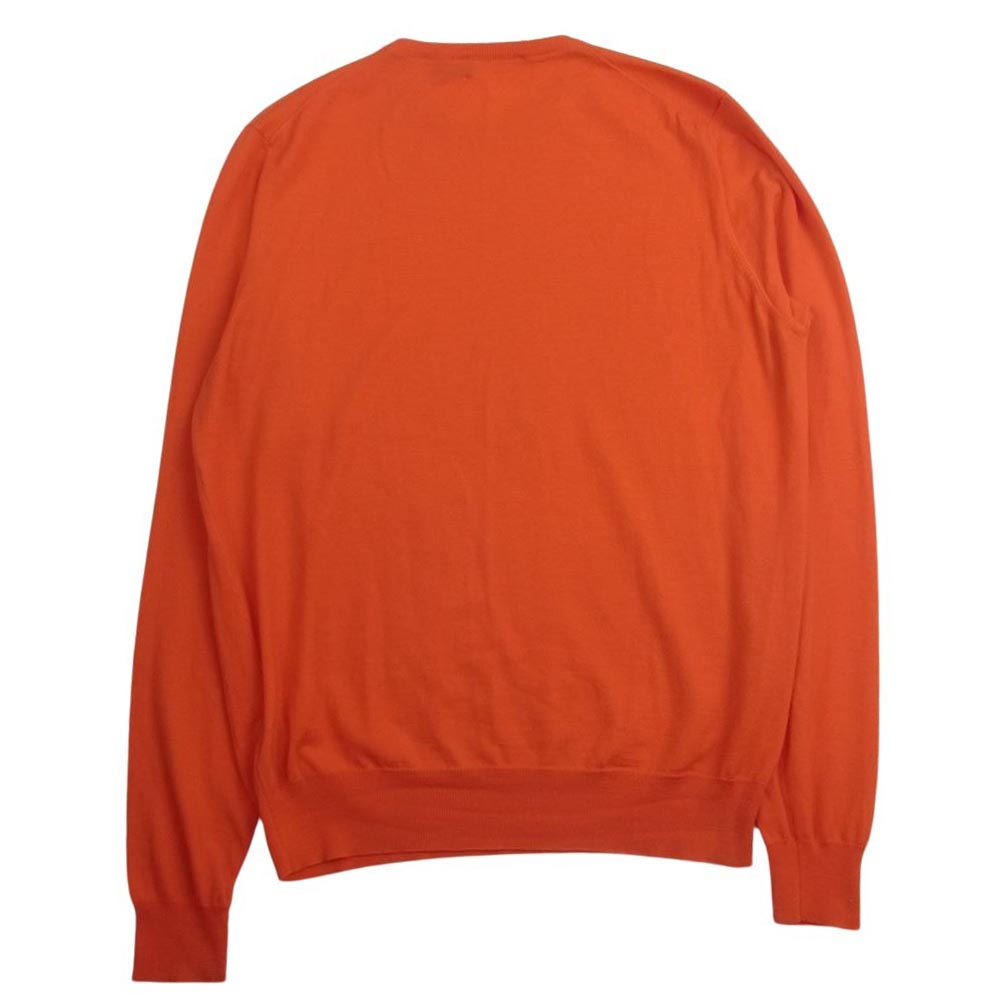 RALPH LAUREN ラルフローレン パープルレーベル イタリア製 ハイゲージ ウール ニット オレンジ系 S【中古】
