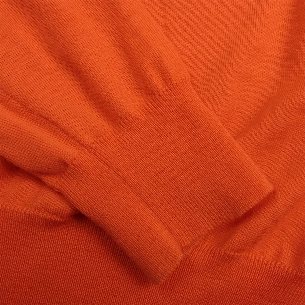 RALPH LAUREN ラルフローレン パープルレーベル イタリア製 ハイゲージ ウール ニット オレンジ系 S【中古】