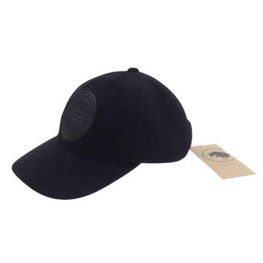 RATS ラッツ 23AW 23 RA-1111 WOOL LEATHER PATCH CAP ウール レザー パッチ キャップ ブラック系 F【美品】【中古】