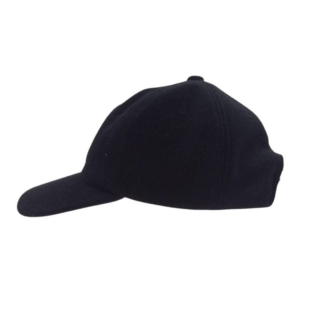 RATS ラッツ 23AW 23 RA-1111 WOOL LEATHER PATCH CAP ウール レザー パッチ キャップ ブラック系 F【美品】【中古】