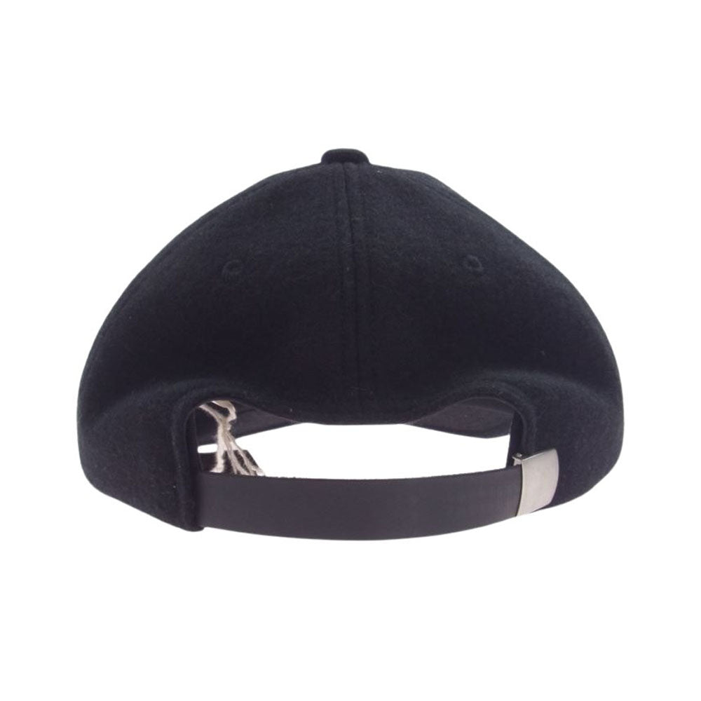 RATS ラッツ 23AW 23 RA-1111 WOOL LEATHER PATCH CAP ウール レザー パッチ キャップ ブラック系 F【美品】【中古】