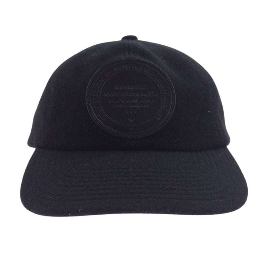 RATS ラッツ 23AW 23 RA-1111 WOOL LEATHER PATCH CAP ウール レザー パッチ キャップ ブラック系 F【美品】【中古】