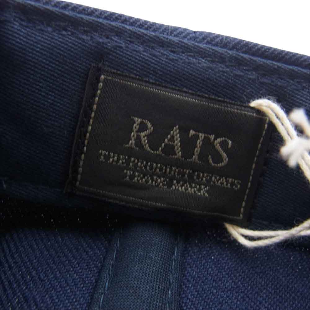 RATS ラッツ 24SS 24 SPA-0102 EMBROIDERY CAP WAY OF LIFE エンブロイダリー 刺繍 キャップ スナップバック ネイビー系 FREE【中古】