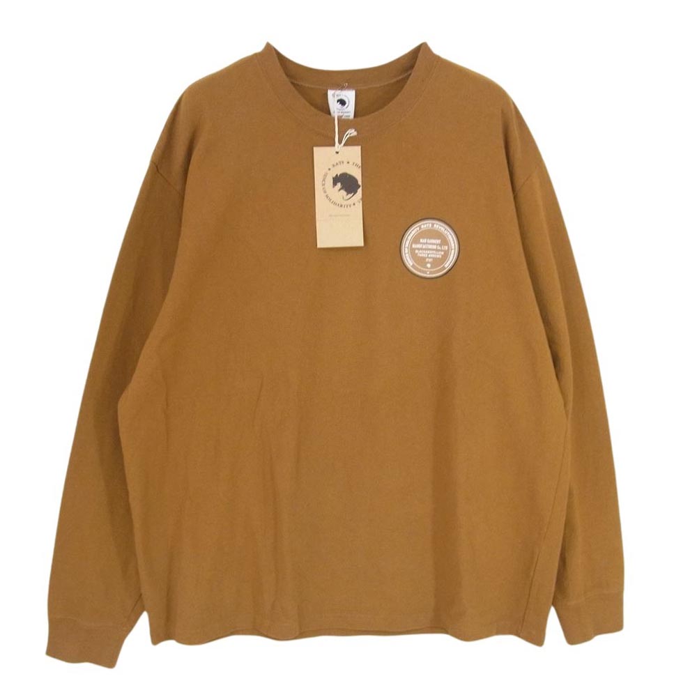 RATS ラッツ 23AW 23 RTC-0801 CIRCLE MGM L/S TEE ロングスリーブ 長袖 Tシャツ ブラウン系 L【美品】【中古】