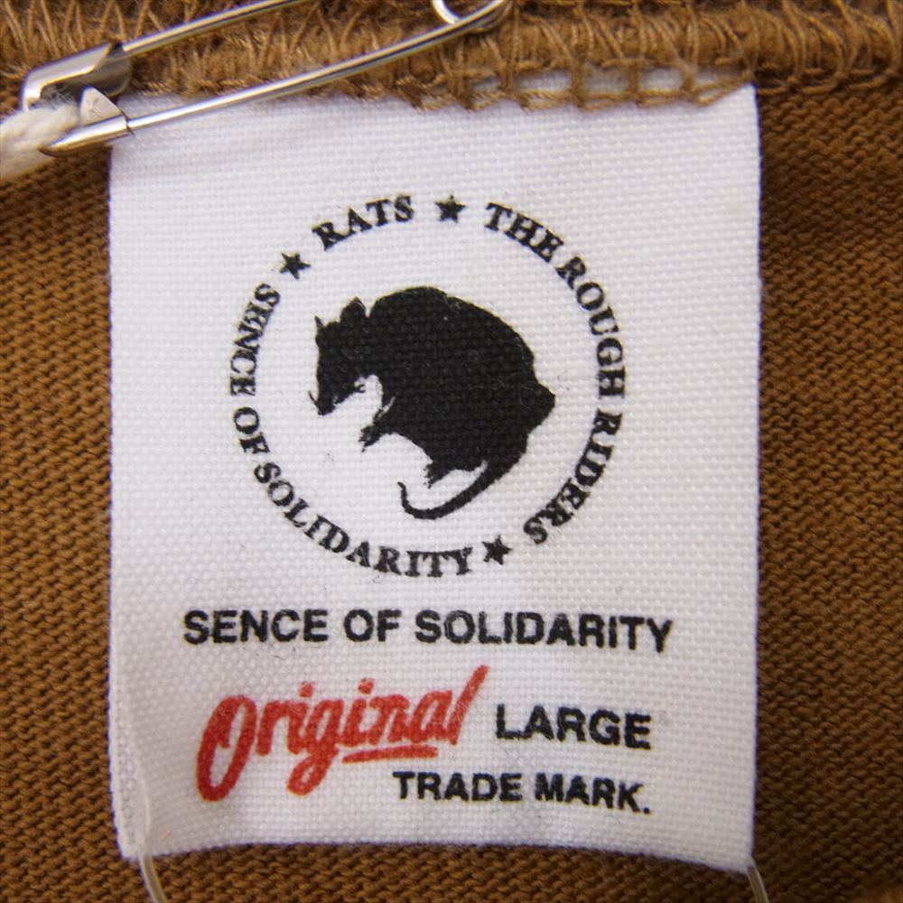 RATS ラッツ 23AW 23 RTC-0801 CIRCLE MGM L/S TEE ロングスリーブ 長袖 Tシャツ ブラウン系 L【美品】【中古】