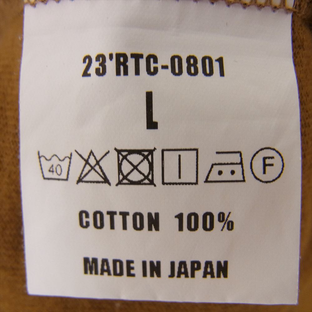 RATS ラッツ 23AW 23 RTC-0801 CIRCLE MGM L/S TEE ロングスリーブ 長袖 Tシャツ ブラウン系 L【美品】【中古】
