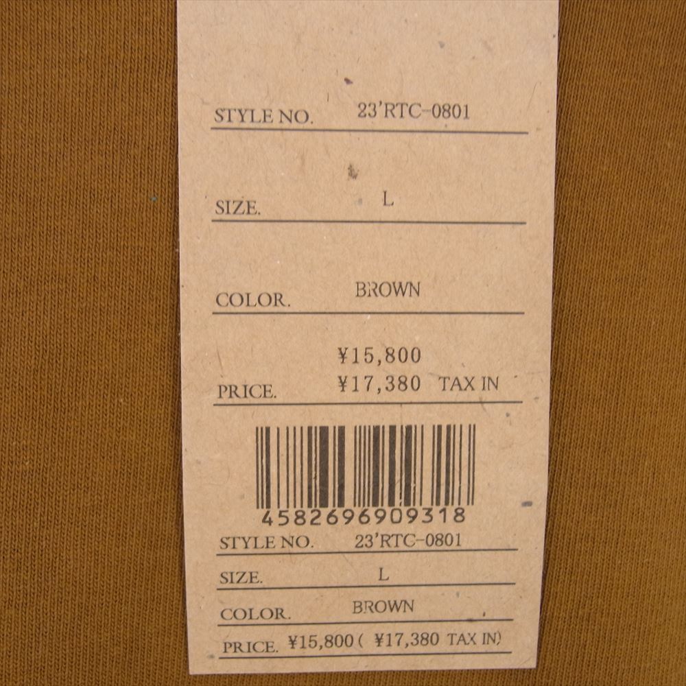RATS ラッツ 23AW 23 RTC-0801 CIRCLE MGM L/S TEE ロングスリーブ 長袖 Tシャツ ブラウン系 L【美品】【中古】