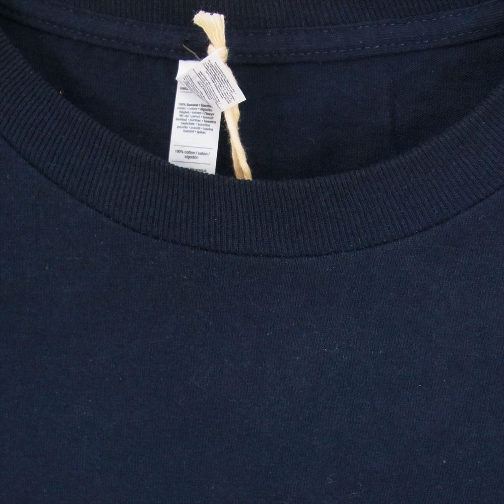 TENDERLOIN テンダーロイン LONG SLEEVE TEE 2A バック ボルネオスカル プリント 長袖 Tシャツ ネイビー系 L【中古】
