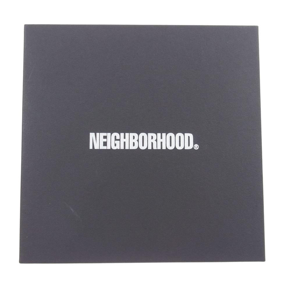 NEIGHBORHOOD ネイバーフッド 24SS 241PKNH-AC02 LEATHER MESH BELT レザーメッシュ ベルト ブラック系 ホワイト系 F【中古】