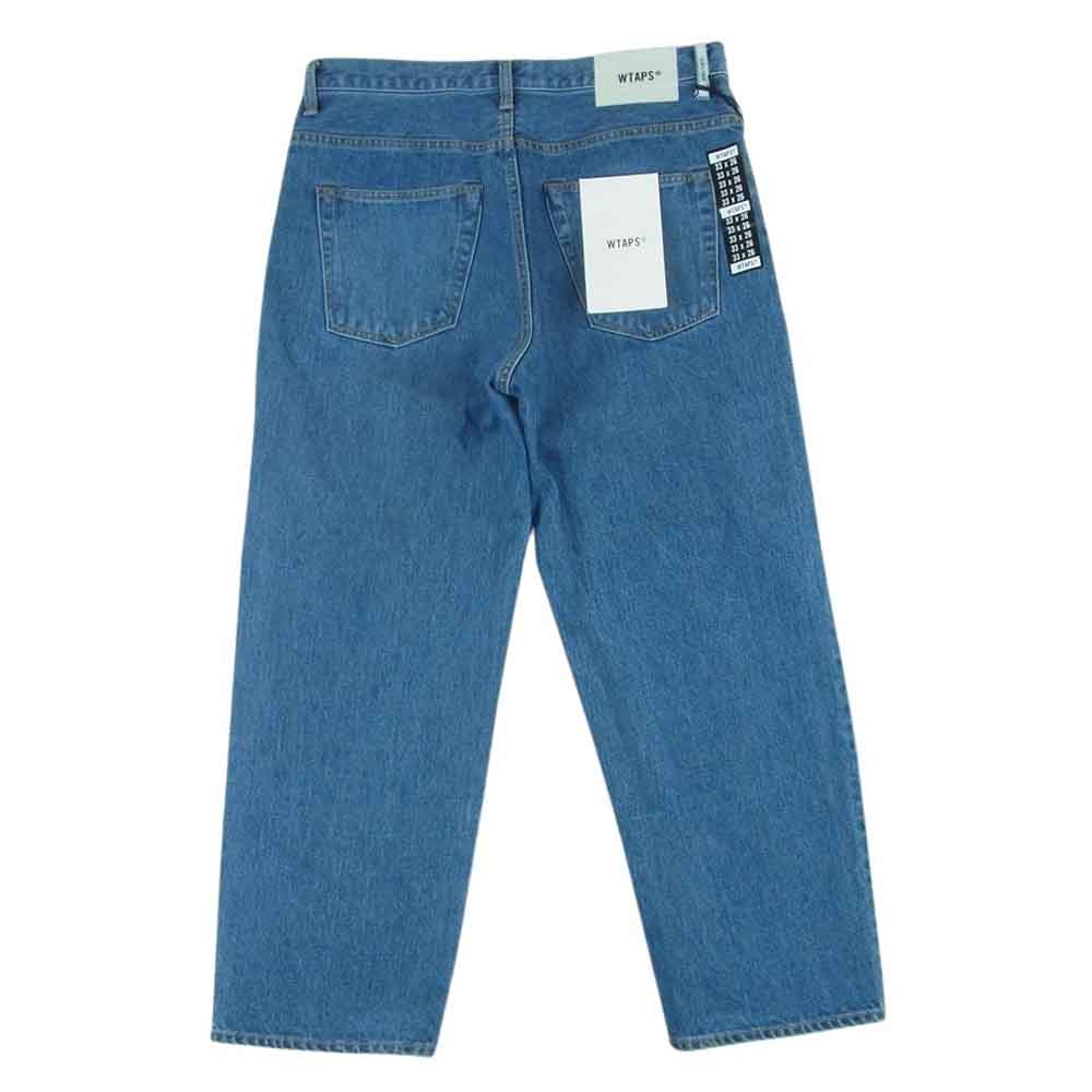 WTAPS ダブルタップス 23AW 232WVDT-PTM04 BLUES STRAIGHT TROUSERS COTTON. DENIM 14oz デニム ストレート ジーンズ パンツ LONG LIVE インディゴブルー系 33 × 26【美品】【中古】