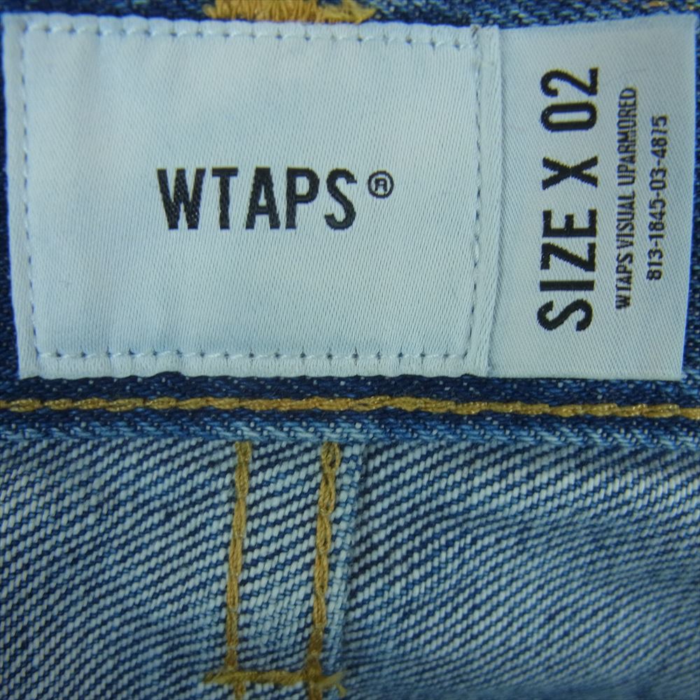 WTAPS ダブルタップス 23AW 232WVDT-PTM04 BLUES STRAIGHT TROUSERS COTTON. DENIM 14oz デニム ストレート ジーンズ パンツ LONG LIVE インディゴブルー系 33 × 26【美品】【中古】