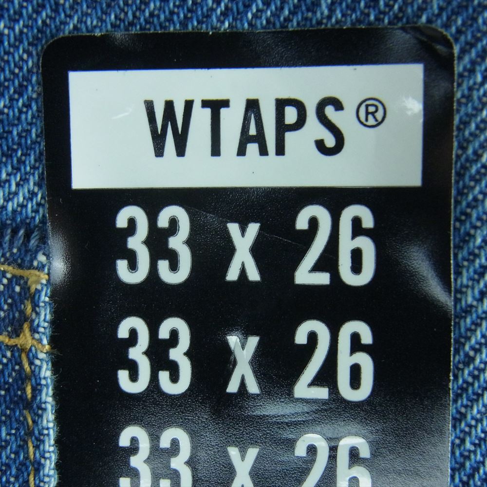 WTAPS ダブルタップス 23AW 232WVDT-PTM04 BLUES STRAIGHT TROUSERS COTTON. DENIM 14oz デニム ストレート ジーンズ パンツ LONG LIVE インディゴブルー系 33 × 26【美品】【中古】
