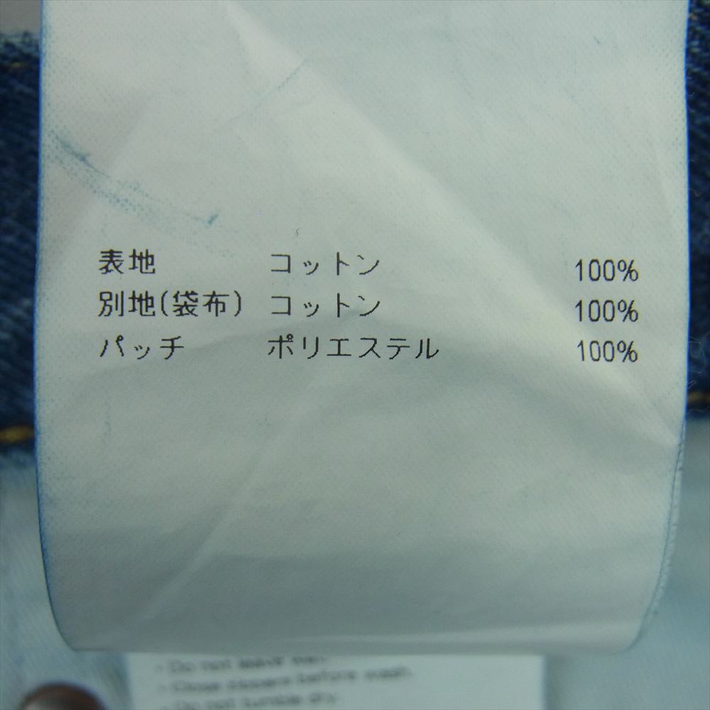 WTAPS ダブルタップス 23AW 232WVDT-PTM04 BLUES STRAIGHT TROUSERS COTTON. DENIM 14oz デニム ストレート ジーンズ パンツ LONG LIVE インディゴブルー系 33 × 26【美品】【中古】