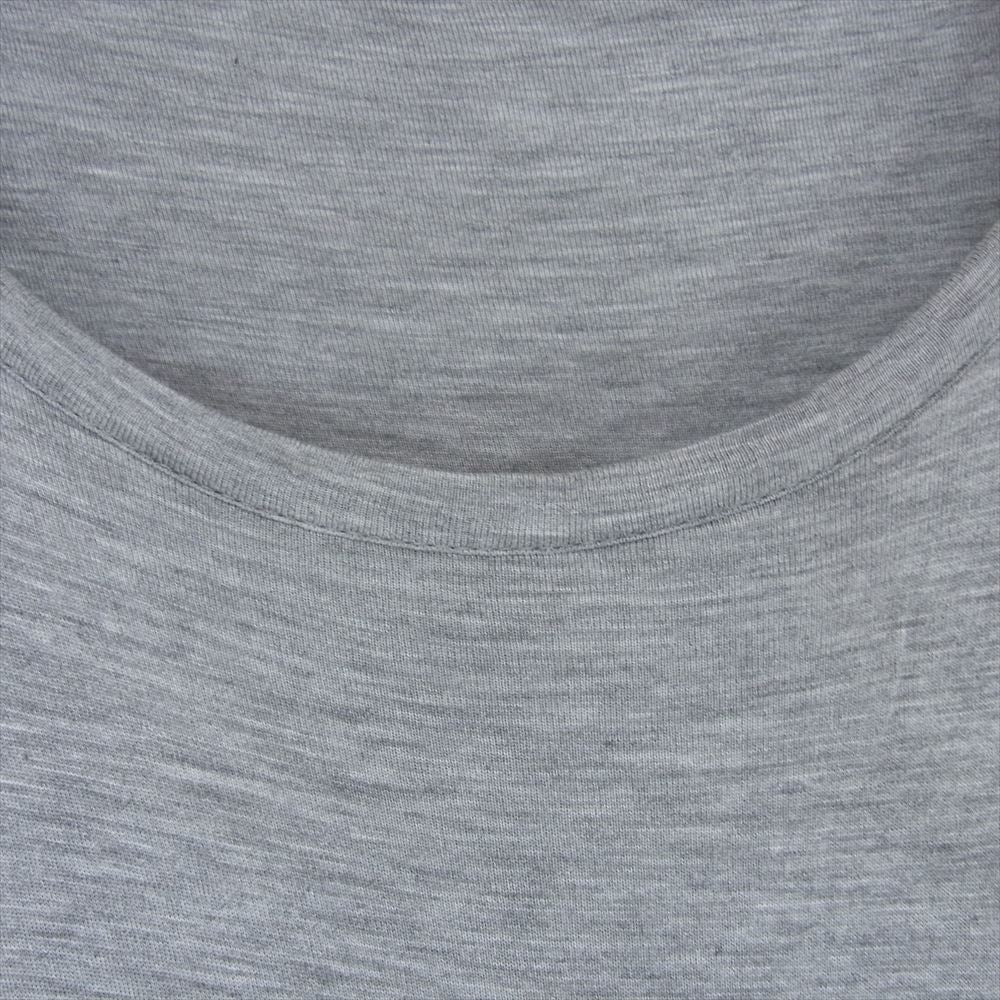 BALENCIAGA バレンシアガ 436261 TSK05 国内正規品 FLOWY DRESS 長袖 アシンメトリー フロードレス グレー系 42【中古】