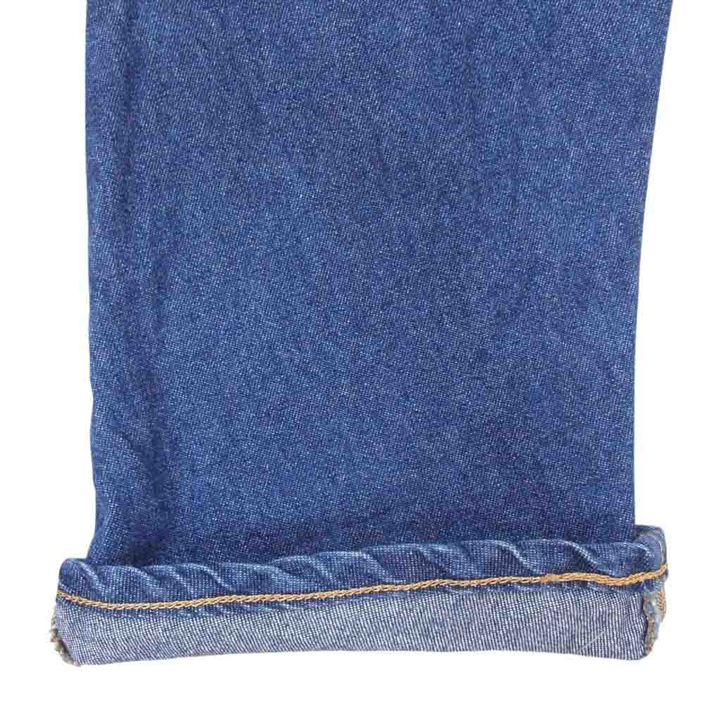 メルシーボークー LEE リー うしろまえ サルエル ストレート デニム  パンツ インディゴブルー系 M【中古】