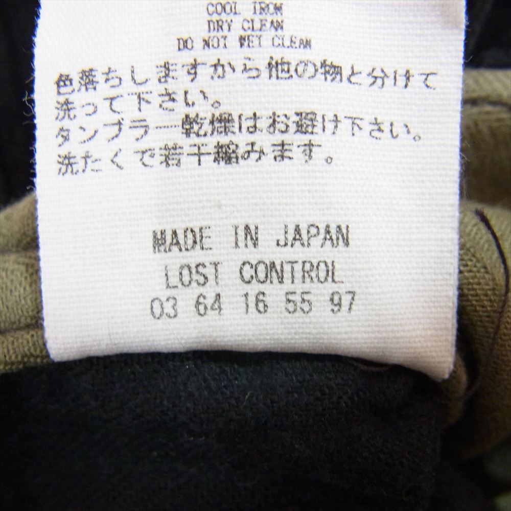 LOST CONTROL ロストコントロール L17A2-3031 Corduroy Wide Pants フライボタン コーデュロイ ワイドパンツ ブラック系 2【中古】