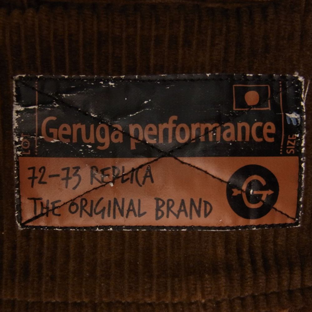 GERUGA ゲルガ GR-V-13 フード欠品 HOODED VEST コーデュロイ アローポケット チェーンボール 中綿ベスト ブラウン系 3【中古】