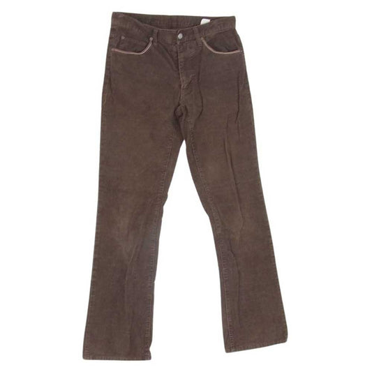 WACKO MARIA ワコマリア 09AW-PNT-03 GUILTY PARTIES ギルティーパーティーズ 5P バック刺繍 コーデュロイ ストレート パンツ ブラウン系 M【中古】