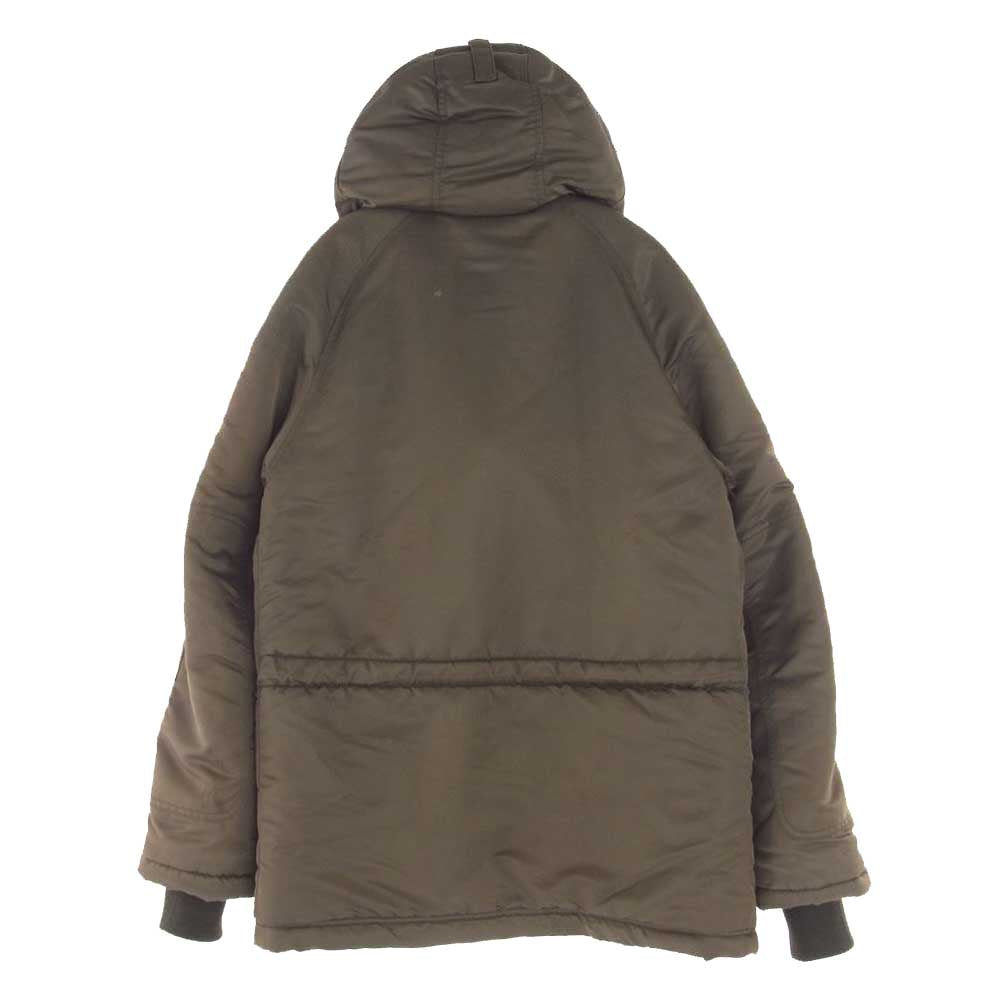 THE FOOL ザ フール N3B レザー 切替 BLACKHAWK フライト ジャケット モスグリーン系 M【中古】