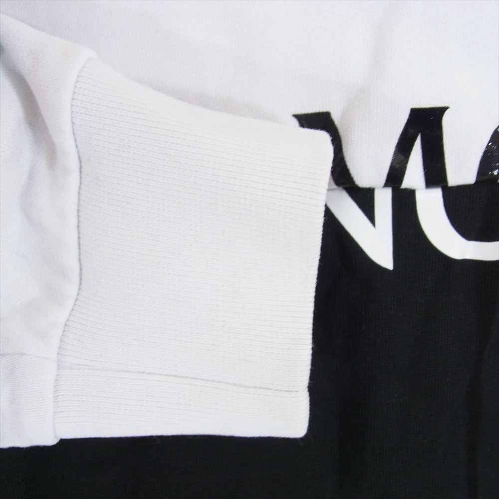 MONCLER モンクレール G20918G00040 MAGLIA CON CAPPUCCIO バイカラー プルオーバー パーカー フーディー ホワイト系 L【中古】