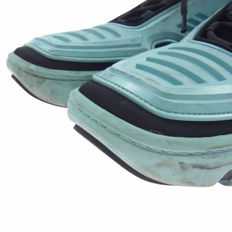 PRADA プラダ 2EG314 Techno Stretch Fabric Sneaker テクノストレッチファブリック ローカット スニーカー ライトブルー系 ブラック系 8【中古】