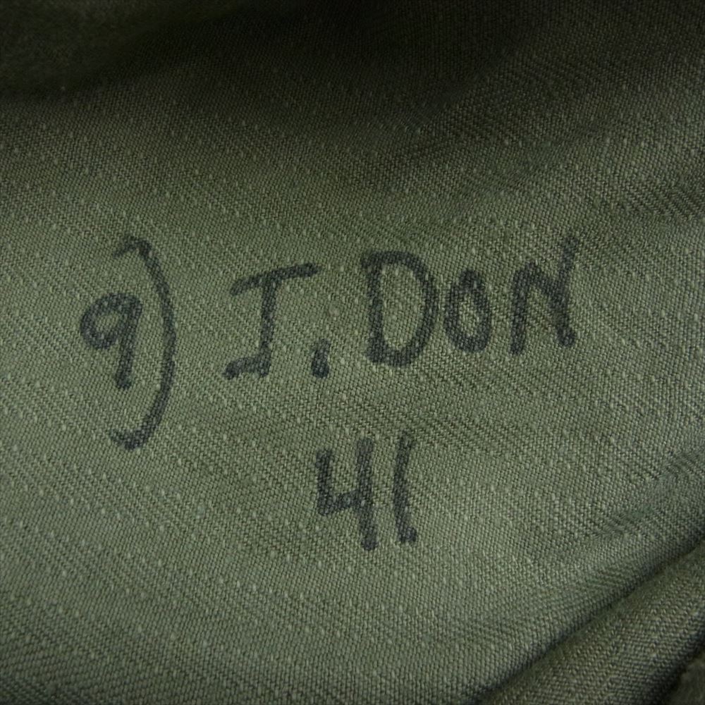 ヴィンテージ 40s USMC HBT ヘリンボーンツイル ボタンフライトラウザーズ ミリタリー パンツ カーキ系【中古】