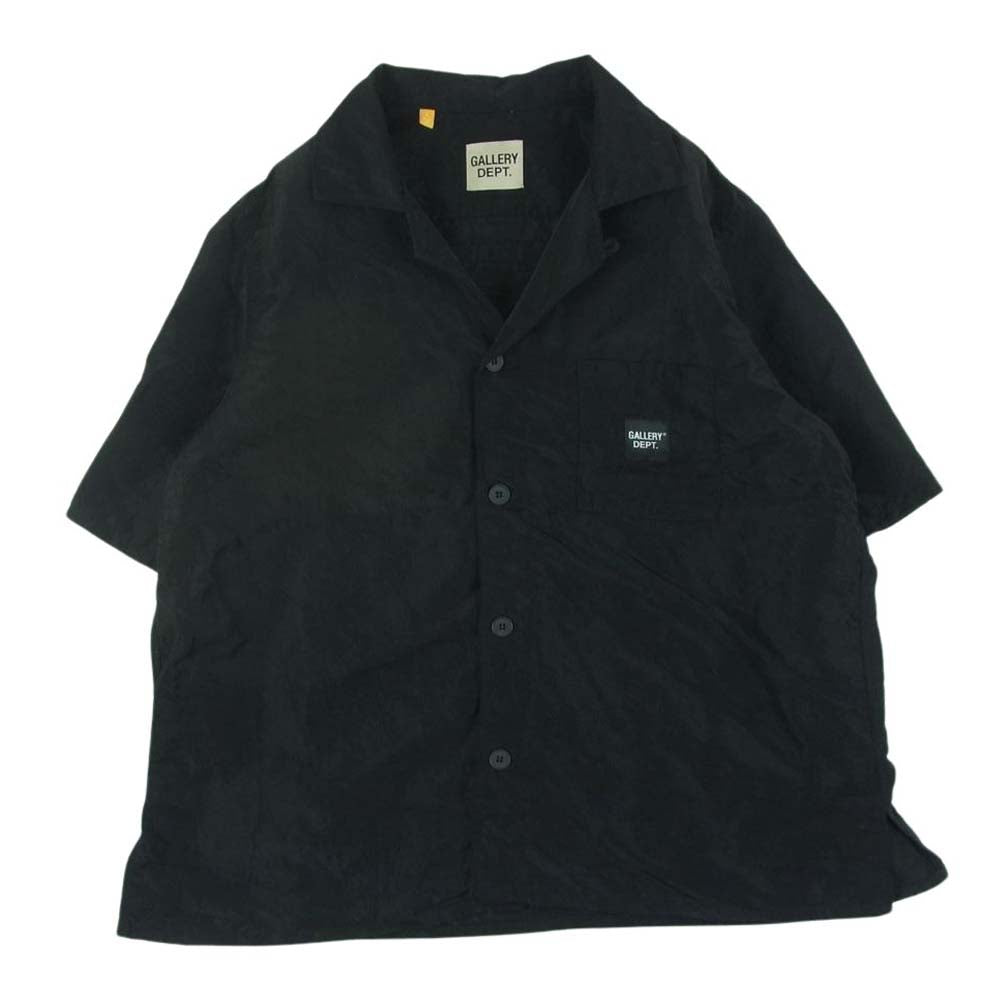 ギャラリーデプト GD Parker Shirt パーカー 半袖 シャツ アメリカ製 ブラック系 L【中古】