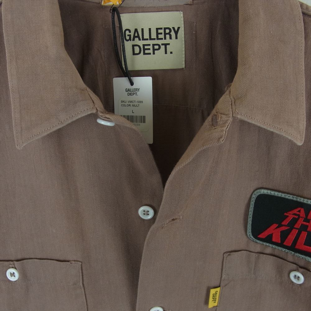 ギャラリーデプト Vintage Mechanic Shirt ヴィンテージ メカニック 半袖 シャツ MULT L【中古】