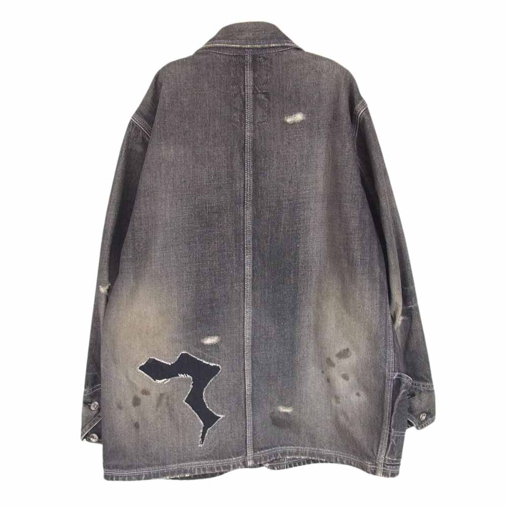 NEIGHBORHOOD ネイバーフッド DCNH-JK-02 サベージ デニム カバーオール ジャケット ブラック系 S【中古】