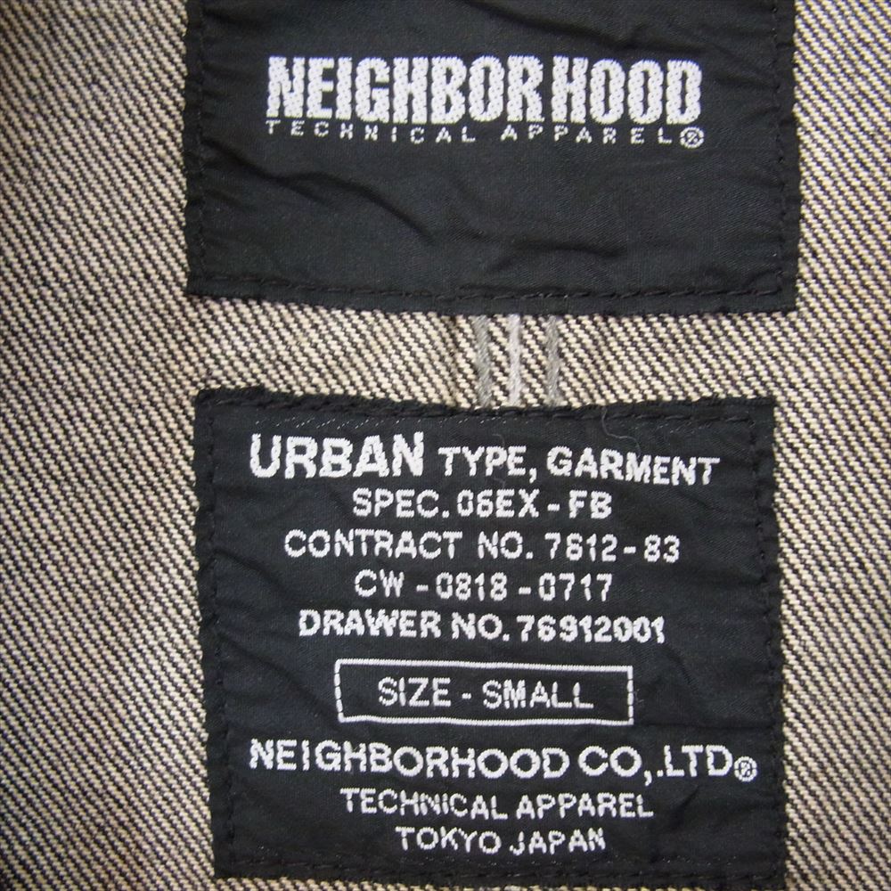 NEIGHBORHOOD ネイバーフッド DCNH-JK-02 サベージ デニム カバーオール ジャケット ブラック系 S【中古】