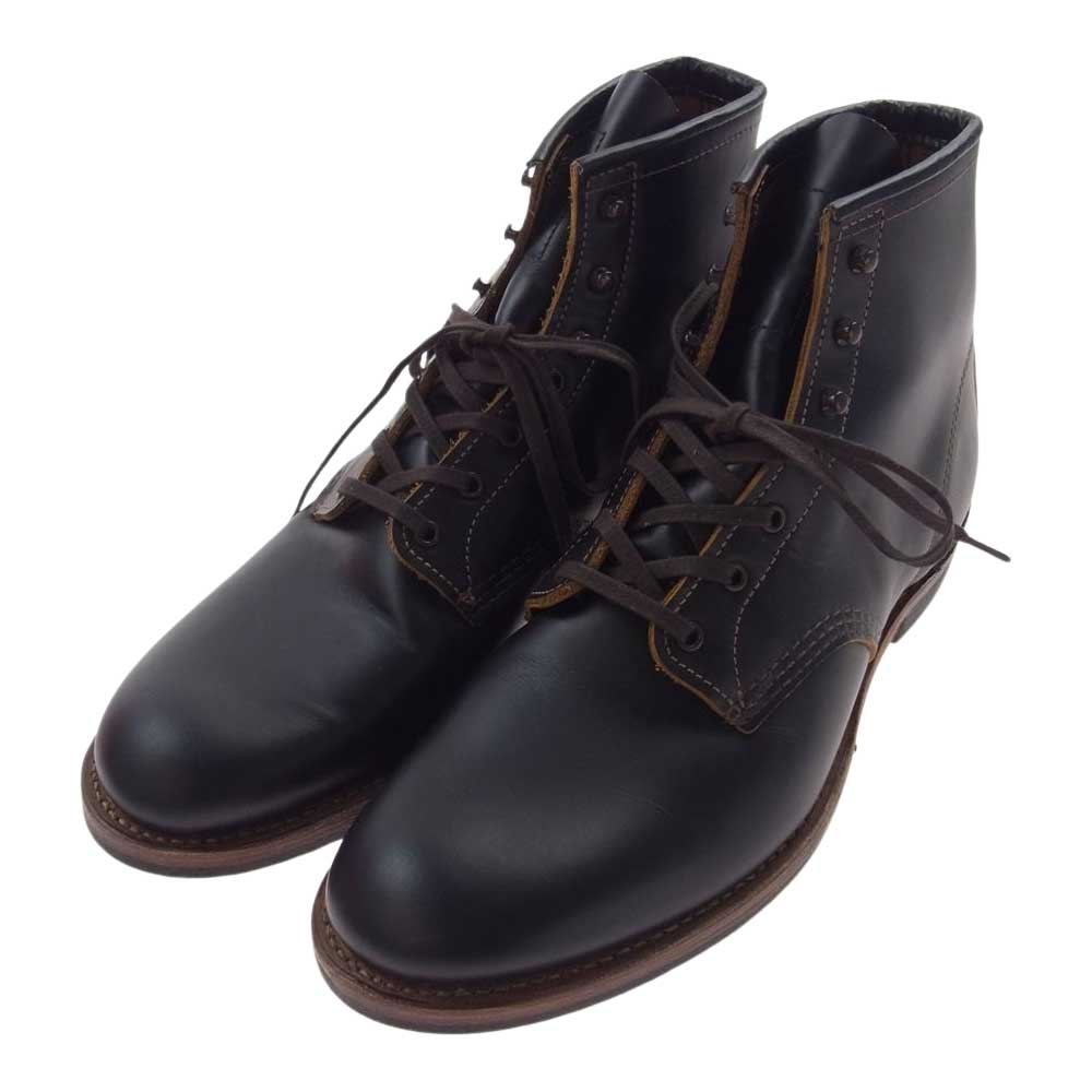 RED WING レッドウィング 9060 茶芯 BECKMAN FLATBOX ベックマン フラットボックス ワーク ブーツ ブラック系 29cm【中古】