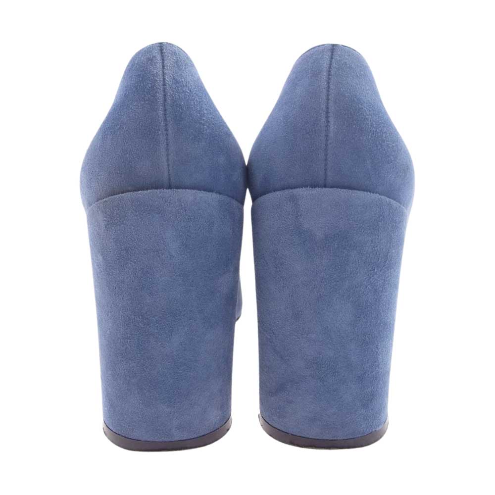Salvatore Ferragamo サルヴァトーレフェラガモ 80238 スエード パンプス ブルー系 7C【中古】