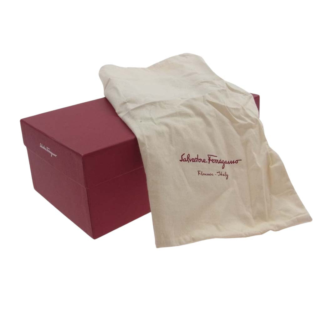 Salvatore Ferragamo サルヴァトーレフェラガモ 80238 スエード パンプス ブルー系 7C【中古】