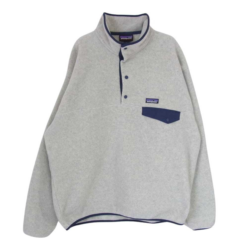 patagonia パタゴニア 20AW 20年製 Lightweight Synchilla Snap-T Pullover ライトウェイト シンチラ スナップT プルオーバー フリース ジャケット グレー系 L【中古】