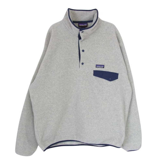 patagonia パタゴニア 20AW 20年製 Lightweight Synchilla Snap-T Pullover ライトウェイト シンチラ スナップT プルオーバー フリース ジャケット グレー系 L【中古】