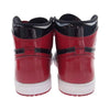 NIKE AIR JORDAN ナイキ ジョーダン 555088-063 1 High OG Patent Bred エアジョーダン1 ハイ OG パテント スニーカー ブラック系 レッド系 26.5cm【中古】
